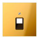 Крышка для ординарной телефонной и компютерной розетки  UAE; металл цвета золота | арт. GO2969-1UA |   
