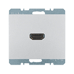 BMO HDMI-CABLE, Berker K.5, цвет: лакированный алюминий | арт. 3315437003 | Berker  