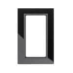 Рамка с большим вырезом, B.7, Стекло, цвет: черный / антрацитовый, матовый | арт. 13096616 | Berker  