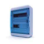 Щит навесной BNS 65-24-1, 24 мод. IP65, прозрачная синяя дверца | арт. 01-03-024 | Tekfor  