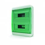 Щит навесной BNZ 40-24-1, 24 мод. IP41, прозрачная зеленая дверца | арт. 01-01-042 | Tekfor  