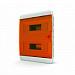 Щит встраиваемый 24 мод. IP41, прозрачная оранжевая дверца