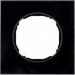 Рамка 1-местная, плоская, BERKER R.8, Стекло, цвет: Стекло матовый черный | арт. 10112616 | Berker  