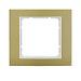 Рамка 1-местная, B.3, аланодированный Алюминий цвет: золотой /полярная белизна, матовый